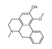 2-Hydroxy-1-Methoxyaporphine结构式