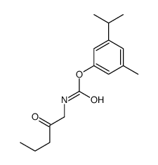 (3-methyl-5-propan-2-yl-phenyl) N-(2-oxopentyl)carbamate structure