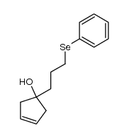 1-(3-(phenylselanyl)propyl)cyclopent-3-enol结构式