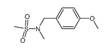 N-(4-methoxybenzyl)-N-methylmethanesulfonamide Structure