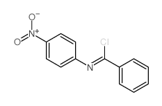 Benzenecarboximidoylchloride, N-(4-nitrophenyl)- Structure