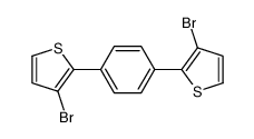 3-bromo-2-[4-(3-bromothiophen-2-yl)phenyl]thiophene Structure