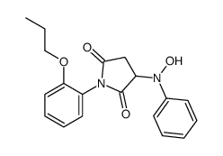 3-(N-hydroxyanilino)-1-(2-propoxyphenyl)pyrrolidine-2,5-dione Structure