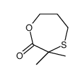 3,3-dimethyl-1,4-oxathiepan-2-one结构式