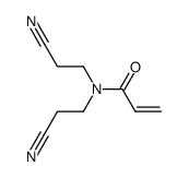 N,N-bis-(2-cyano-ethyl)-acrylamide Structure