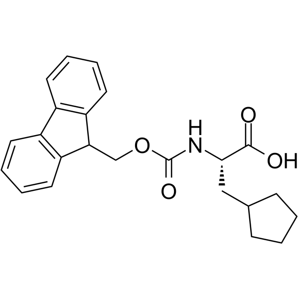 Fmoc-L-环戊基丙氨酸结构式