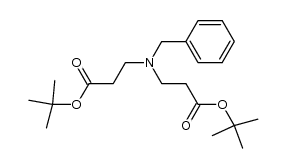 N-benzyl-3,3'-iminobis(t-butyl propionate) Structure
