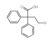 4-Bromo-2,2-diphenylbutyric acid structure