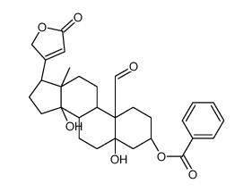 [(3S,5S,10S,13R,14S)-10-formyl-5,14-dihydroxy-13-methyl-17-(5-oxo-2H-furan-3-yl)-2,3,4,6,7,8,9,11,12,15,16,17-dodecahydro-1H-cyclopenta[a]phenanthren-3-yl] benzoate结构式