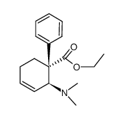ethyl (1R-trans)-2-(dimethylamino)-1-phenylcyclohex-3-ene-1-carboxylate结构式