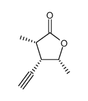 (3S,4S,5R)-4-Ethynyl-3,5-dimethyl-dihydro-furan-2-one结构式