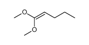 1,1-dimethoxy-pent-1-ene结构式