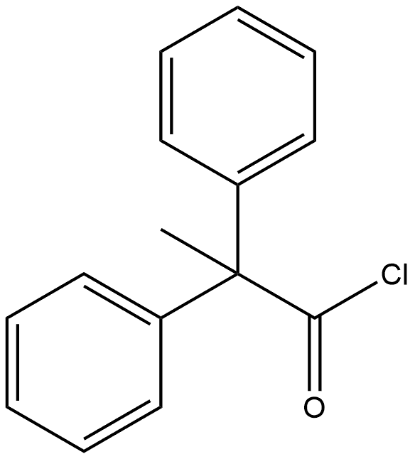 Benzeneacetyl chloride, α-methyl-α-phenyl-结构式