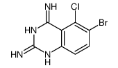 6-bromo-5-chloroquinazoline-2,4-diamine Structure