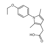 2-[1-(4-ethoxyphenyl)-2,5-dimethylpyrrol-3-yl]acetic acid Structure