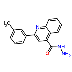 2-(3-Methylphenyl)-4-quinolinecarbohydrazide Structure