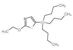 2-乙氧基-5-(三丁基锡烷基)噻唑结构式