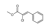 α-chlorocinnamic acid methyl ester Structure