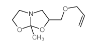 5-methyl-7-(prop-2-enoxymethyl)-4,6-dioxa-1-azabicyclo[3.3.0]octane结构式