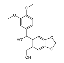 (3,4-dimethoxyphenyl)-(6-hydroxymethyl-benzo[1,3]dioxol-5-yl)methanol结构式