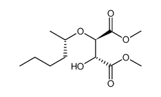 (2R,3R)-3-((hexan-2-yl)oxy)-2-hydroxy-1,4-butanedioic acid dimethyl ester Structure