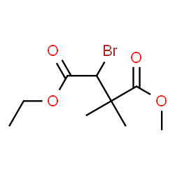 Butanedioic acid, 3-bromo-2,2-dimethyl-, 4-ethyl 1-methyl ester (9CI) structure