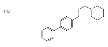 1-[3-(4-phenylphenyl)propyl]piperidine,hydrochloride Structure