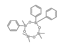 2,2,4,4,6-pentamethyl-6,8,8-triphenyl-1,3,5,7,2,4,6,8-tetraoxatetrasilocane结构式