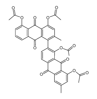 Asphodelin-tetraacetat Structure