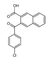 3-(4-chlorobenzoyl)-2-naphthoic acid结构式