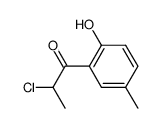 2-chloro-1-(2-hydroxy-5-methyl-phenyl)-propan-1-one结构式