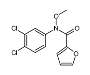 N-(3,4-dichlorophenyl)-N-methoxyfuran-2-carboxamide结构式