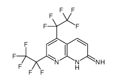5,7-bis(1,1,2,2,2-pentafluoroethyl)-1,8-naphthyridin-2-amine Structure