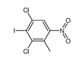 1,3-dichloro-2-iodo-4-methyl-5-nitrobenzene结构式