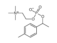 1-(4-methylphenyl)ethyl 2-(trimethylazaniumyl)ethyl phosphate结构式