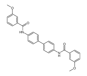 3-methoxy-N-[4-[4-[(3-methoxybenzoyl)amino]phenyl]phenyl]benzamide结构式