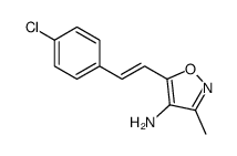 5-[2-(4-chlorophenyl)ethenyl]-3-methyl-1,2-oxazol-4-amine结构式