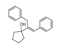 1-(1,3-diphenylprop-1-en-2-yl)cyclopentan-1-ol结构式