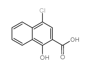 4-氯-1-羟基萘-2-甲酸结构式