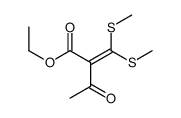 ethyl 2-[bis(methylsulfanyl)methylidene]-3-oxobutanoate结构式