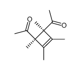 cis-3,4-diacetyl-1,2,3,4-tetramethyl-1-cyclobutene结构式