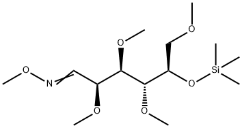 2-O,3-O,4-O,6-O-Tetramethyl-5-O-(trimethylsilyl)-D-galactose O-methyl oxime结构式
