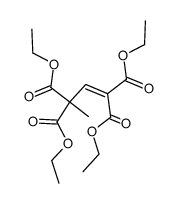 but-1-ene-1,1,3,3-tetracarboxylic acid tetraethyl ester结构式