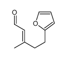 5-(furan-2-yl)-3-methylpent-2-enal Structure