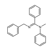 N'-benzyl-N-methyl-N-phenyl-benzamidine Structure
