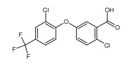 2-chloro-5-(o-chloro-p-trifluoromethyl-phenoxy)-benzoic acid Structure