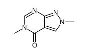 2,5-dimethylpyrazolo[3,4-d]pyrimidin-4-one结构式