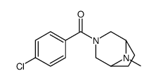 3-(p-Chlorobenzoyl)-8-methyl-3,8-diazabicyclo[3.2.1]octane结构式