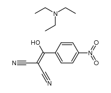 2-(hydroxy(4-nitrophenyl)methylene)malononitrile compound with triethylamine (1:1)结构式