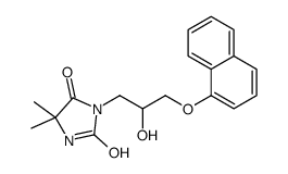 3-(2-hydroxy-3-naphthalen-1-yloxypropyl)-5,5-dimethylimidazolidine-2,4-dione结构式